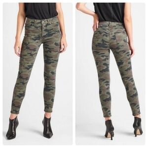 Hudson Cotton Blend Camo Barbara High Waist Skinny Jeans Sz. 28
